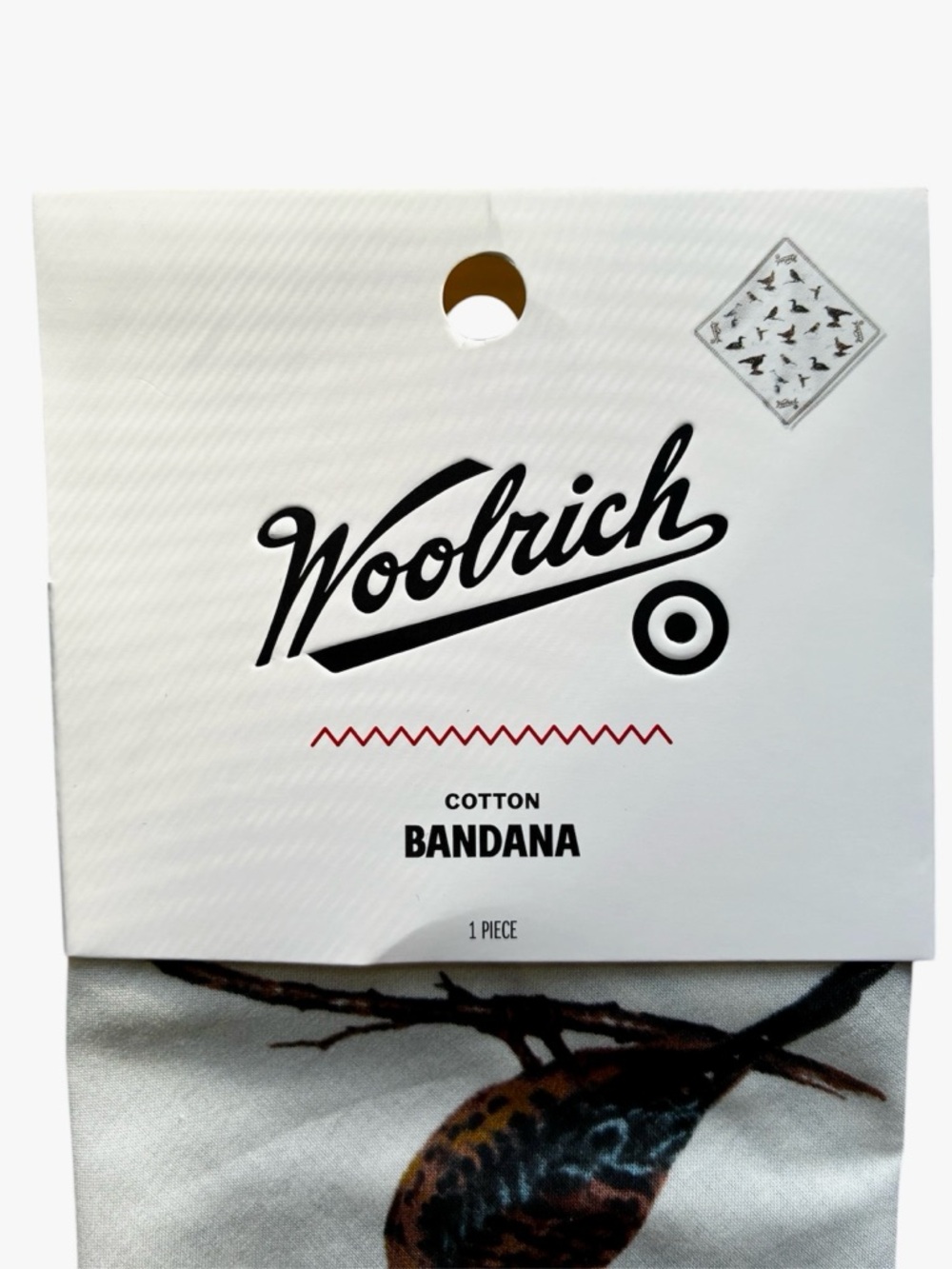 Woolrich x Target Cream Bird Motif
Cotton Bandana Scarf. - Picture 3 of 6
